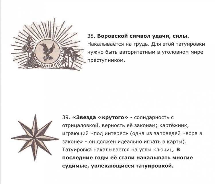 Воровская звезда символ история значение значения символизм